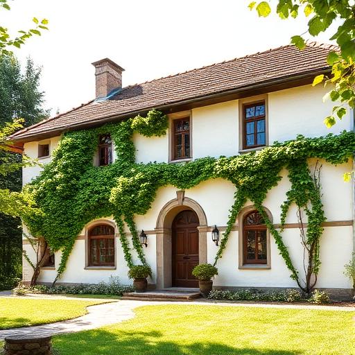 Estate grounds overlooking the vineyard